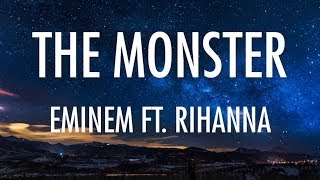 EMINEM  THE MONSTER LYRICS LYRIC VIDEO FT RIHANNA [upl. by Cleodal]