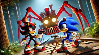 The Cute Cheerful Hedgehogs  Sonic x Shadow  RESCUE CHOO CHOO  Sonic The Hedgehog 3 [upl. by Aniretake854]