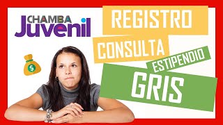 Cómo REGISTRARSE en CHAMBA JUVENIL ✅ Solución al Estipendio en Gris [upl. by Neztnaj]