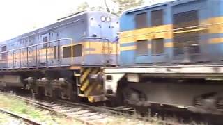 Trenes de AFE UruguayquotCarguero con tres locomotorasquot [upl. by Eyot]