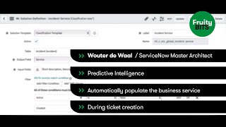 FruityBit  Predictive Intelligence  ServiceNow [upl. by Siri]