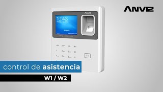 Alta de control de asistencia W1 Anviz en Crosschex [upl. by Papke]