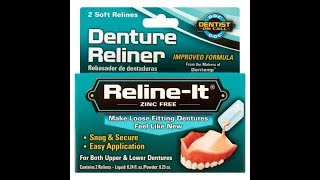 Denture Reliner No Odor or Taste My Way [upl. by Endo]