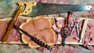 Making a stool with vintage hand tools [upl. by Elvira669]