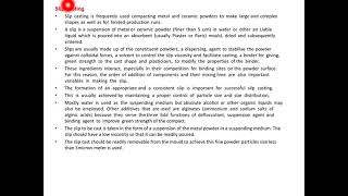 Slip casting tape casting theory of sintering solid stage sintering [upl. by Lirva]