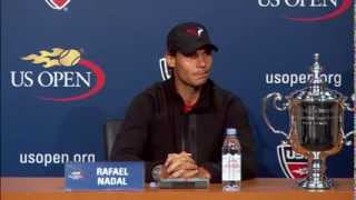 2013 US Open Rafael Nadal Press Conference [upl. by Nugent]