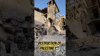 Palestine 🇵🇸 mercilessly destroyed by Israel 🇮🇱 gaza palestine israel war middleeastwar [upl. by Ainod]