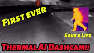 Thermal AI Dash Camera First Ever safety searchandrescue firstresponders fleet trucking [upl. by Adnilrev]