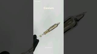 Cesium metal dangerous metal cesium sciencefacts scienceexperiment science [upl. by Ahsiemaj790]