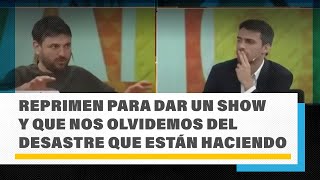 Juan Grabois quotReprimen para dar un show y que nos olvidemos del desastre que están haciendoquot [upl. by Oyek558]