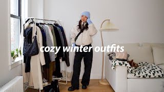 cozy and warm winter outfits☃️ outfits for cold winters [upl. by Casar]