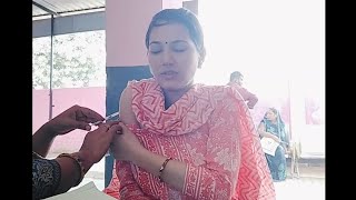 Injection video Pregnant women DT vaccination vlog subscribe mannat like [upl. by Adnahsal]