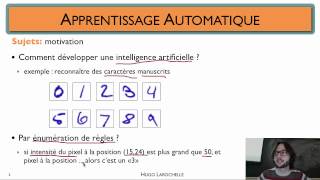 Apprentissage automatique 11  Concepts fondamentaux  motivation [upl. by Noiroc]