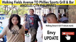 Walking Fields Avenue TO Phillies Sports Grill amp Bar  Angeles City Philippines [upl. by Don]