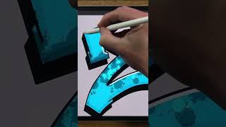 Graffiti alphabet A to Z a procreate tutorial graffitiletters [upl. by Flora]