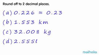 Rounding to 2 Decimal Places [upl. by Kiley]