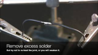 Basic Soldering Two wires in parallel [upl. by Nollat730]