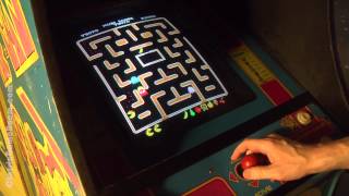 Classic Game Room  MS PACMAN arcade game review [upl. by Skill]