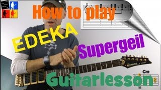 EDEKA  SUPERGEIL  Song  Guitarlesson [upl. by Jennie240]