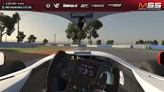 iRacing Onboard – Super Formula Light on Sebring – MSS 24S3 [upl. by Menzies]