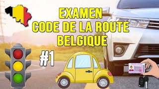 permis de conduire théorique Belgique 2023 ✅ 50 Questions  examen code de la route test 1 [upl. by Mitran]