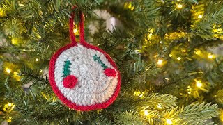 How to Crochet Christmas Tree Ornament  Crochet Christmas  DIY Christmas Decorations [upl. by Nithsa]