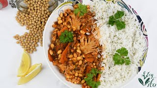 Soybean Recipe  Simple Indianinspired vegan meal [upl. by Julina]