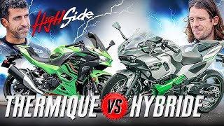 LHybride estil lavenir de la moto   Kawasaki Ninja 7 Hybrid VS Ninja 500 [upl. by Christean879]