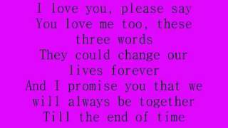 Celine Dion  I love you lyrics [upl. by Uela359]