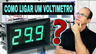 Como ligar um VOLTÍMETRO DC na bateria🔋 [upl. by Dahraf466]