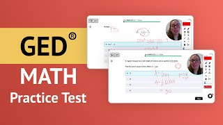 GED Math Practice Test  All Answers Explained By A Math Teacher [upl. by Avehs]