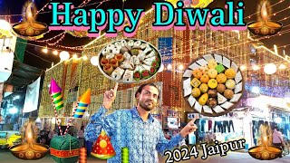 Jaipur Diwali Decoration 2024 Jaipur Diwali Lighting 2024  Jaipur Diwali 2024  pink city vlogger [upl. by Kerri]