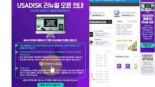 USADISK 크롬 설치 For 모바일 화면 [upl. by Elahcim]