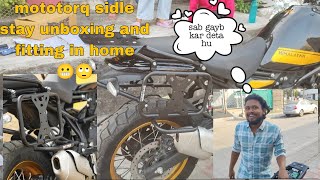 Mototorq saddle stay Himalayan 450 unboxing and fitting 🙄 maharashtra moto vlogs [upl. by Michigan281]