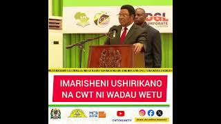 quotCHAMA CHA WALIMU TANZANIA CWT NI WADAU WETU SHIRIKIANENI NAOquot MHE MAJALIWA WAZIRI MKUU WA JMT [upl. by Imuya]