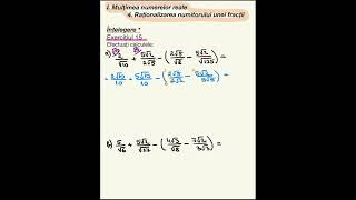 Ex 13 14 si 15 pag 54 Raționalizarea numitorului unei fracții  Matematică 7 [upl. by Llenehc]