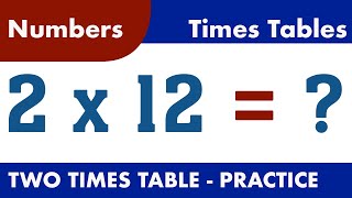 2 times table song  practice [upl. by Lehcir]