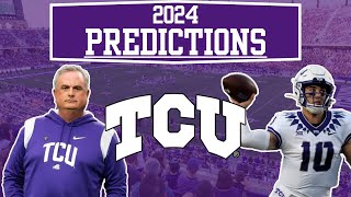 2024 TCU Football Predictions [upl. by Dolores694]