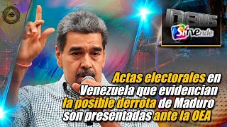 Actas electorales en Venezuela que evidencian derrota de Maduro son presentadas ante la OEA [upl. by Nirak684]