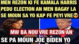 JOE BIDEN AK KAMALA PEDI ELECTION POU ANPIL REZON MEN KEK PAMI NAN REZON YO TANDE BYEN WI PEP LA [upl. by Ahsote]