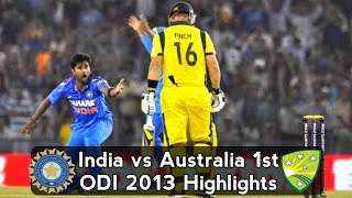 2013 1st ODI India vs Australia at Pune [upl. by Neukam]