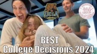 Best College Acceptance Reactions  Class of 2024 Compilation UCLA Stanford MIT etc [upl. by Idnil754]