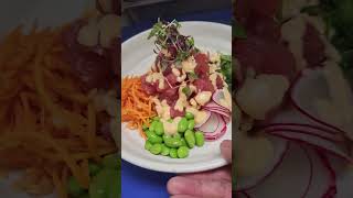 Poke Bowl healthy food and easy to preparewith spicy mayo sauce [upl. by Jeddy]