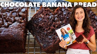 Chocolate Banana Bread Recipe  Moist and Delicious [upl. by Hadihahs750]