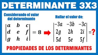 Aplicación de las Propiedades de los Determinantes Parte 1 [upl. by Brose]