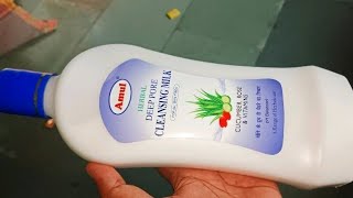 Amul Herbal Deep Pore Cleansing Milk Cucumber Rose amp Vitamin Review And Information In Hindi [upl. by Cleo]