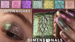 Clionadh Cosmetics Dimensional Multichromes  Eye Swatches and Comparisons [upl. by Nedda166]