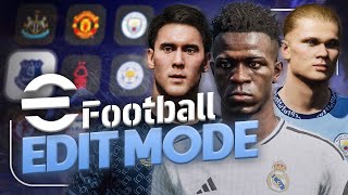 Edit Mode in eFootball 2025  PC Version Shows the Potential [upl. by Llekram]