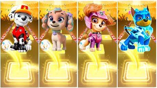 PAW Patrol  The Mighty Movie Chase 🐶 Marshall 🐶 Zuma 🐶 Ryder 🐶 Rubble 🐶 Skye ☄️ Tiles Hop EDM Rush [upl. by Aaren]