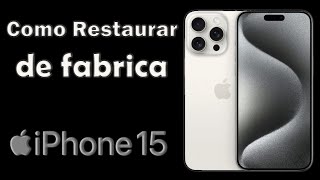 Como restaurar iPhone 15 Pro Max [upl. by Aynwat105]